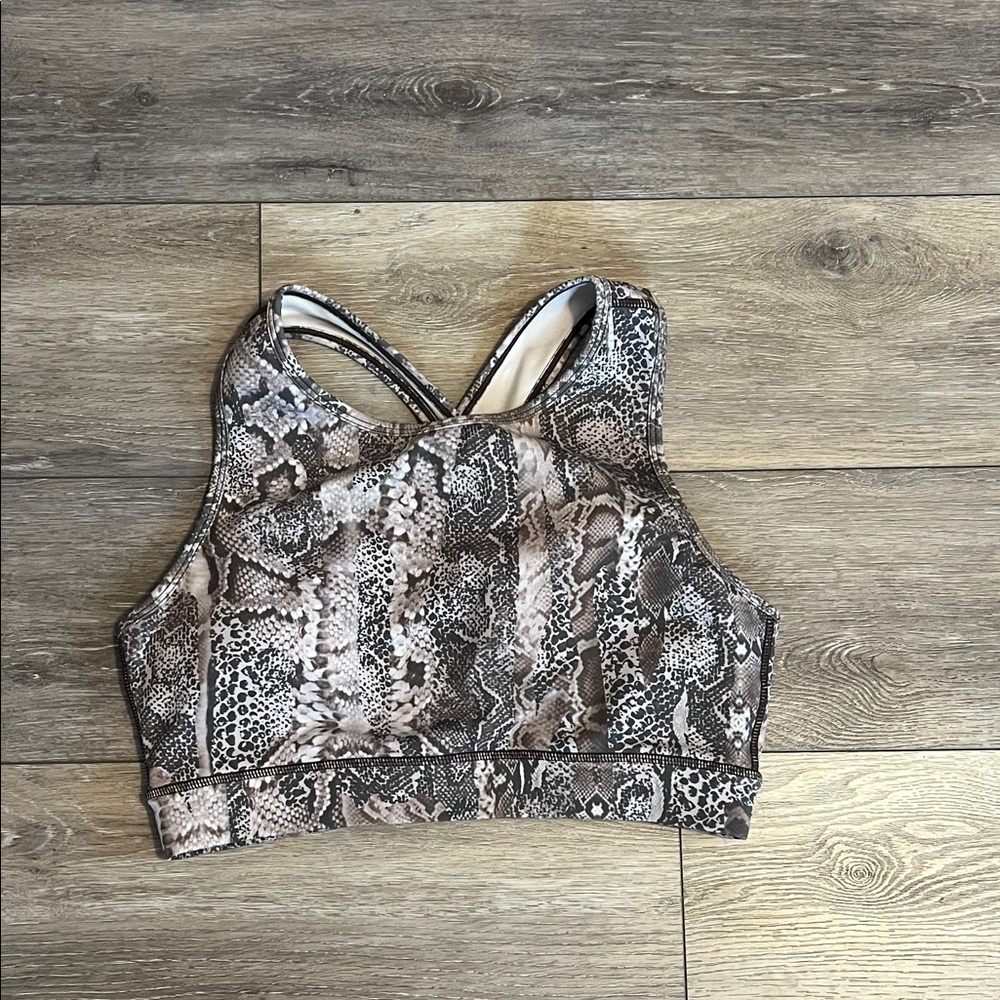 Snake Print Crop Top
